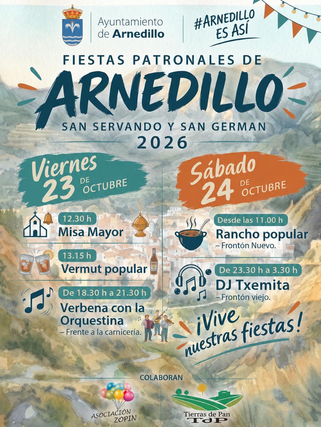 FIESTAS SAN SERVANDO Y SAN GERMAN. 23-10-2026